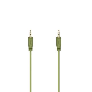 hama  HAMA Cavo Audio Flexi-Slim 3,5mm-3,5mm Oro Verde 0,75m 