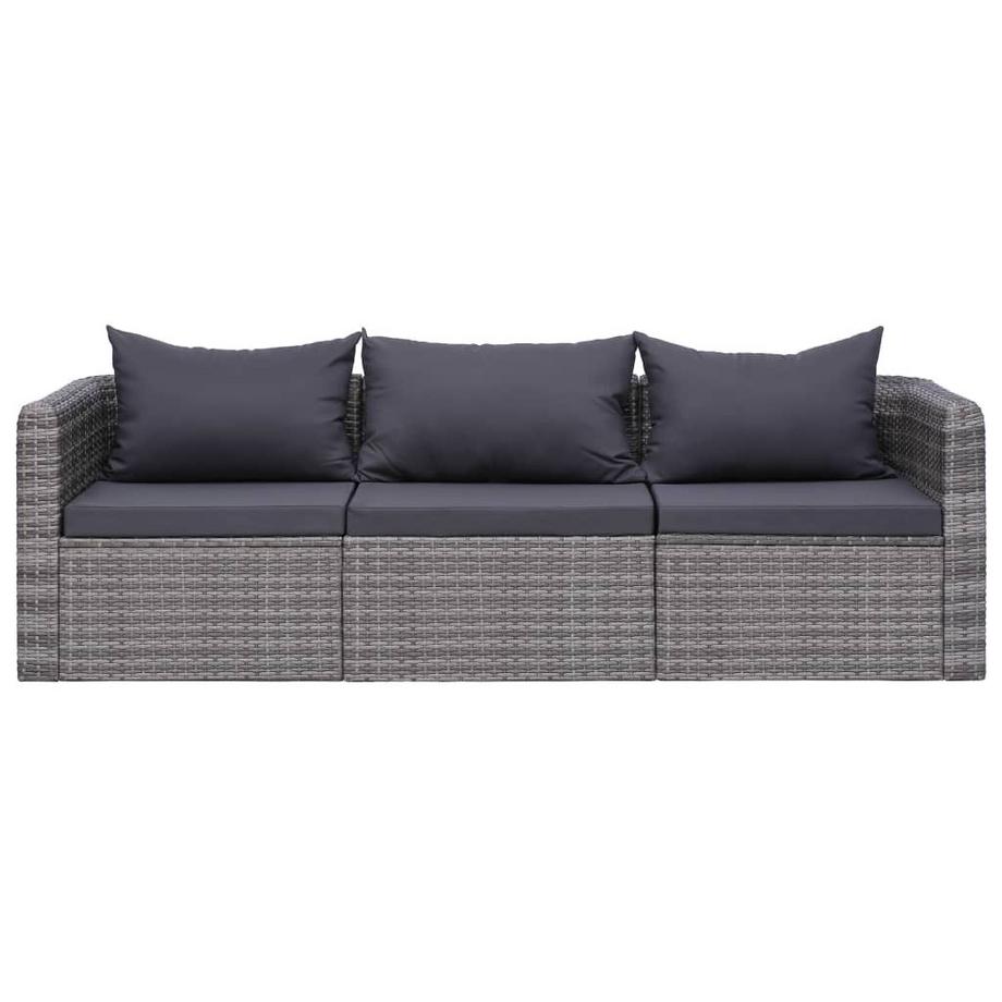 VidaXL set di divani da giardino Polirattan  