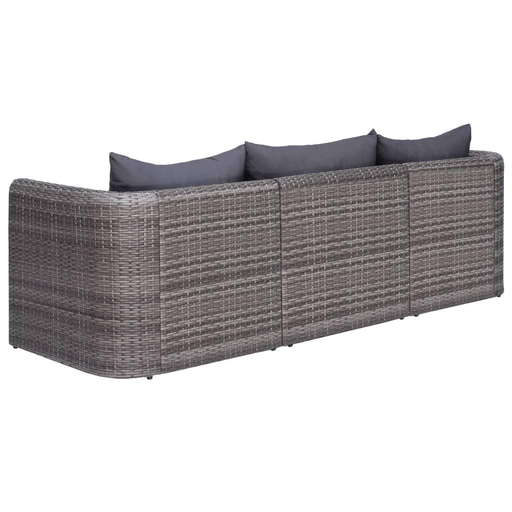 VidaXL Gartensofa-set poly-rattan  