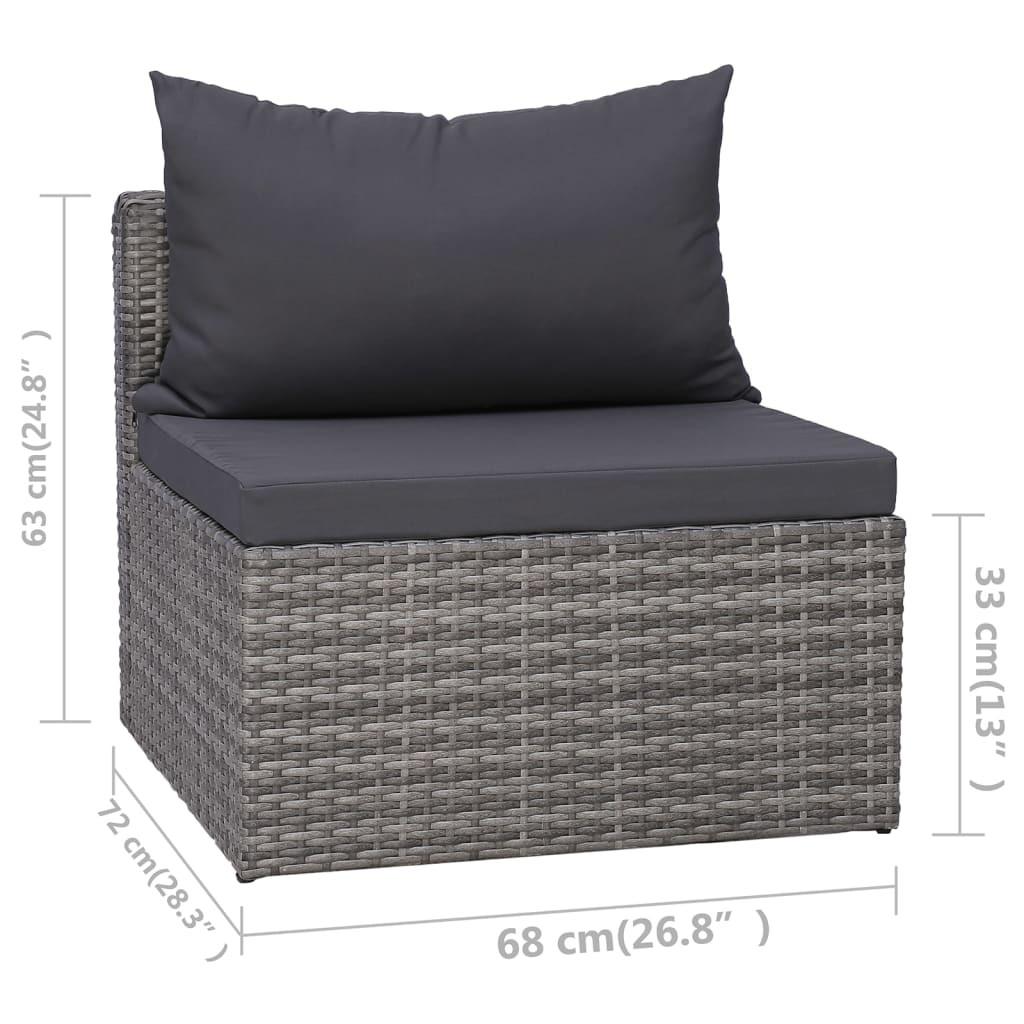 VidaXL Gartensofa-set poly-rattan  