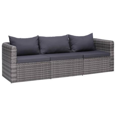 VidaXL Gartensofa-set poly-rattan  