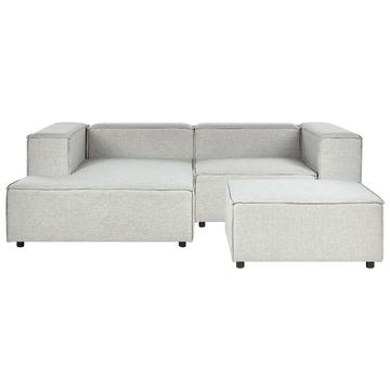 Ecksofa mit Ottomane aus Leinen Modern APRICA