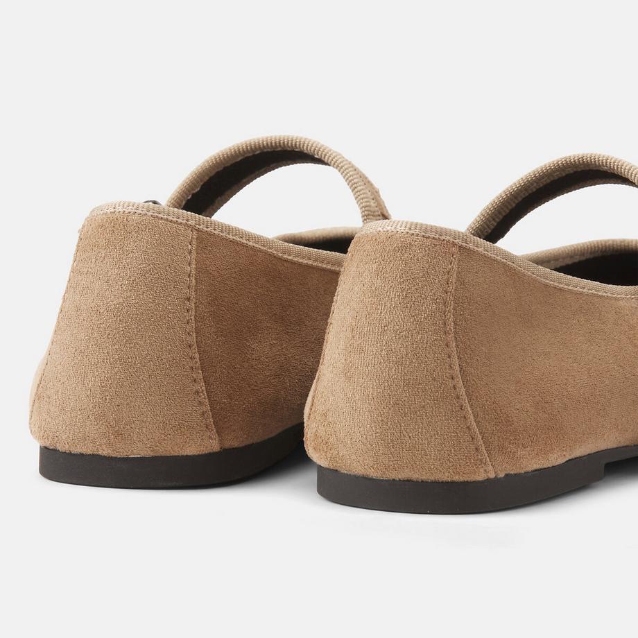 La Redoute Collections Samt Baby-Ballerinas  