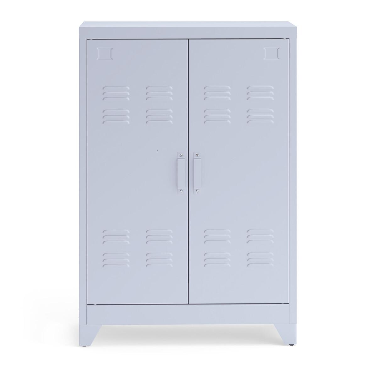 La Redoute Intérieurs Armoire basse 2 portes en métal acier  