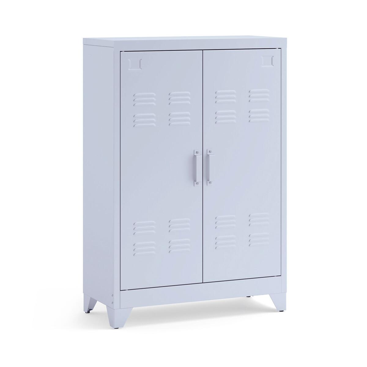 La Redoute Intérieurs Armoire basse 2 portes en métal acier  