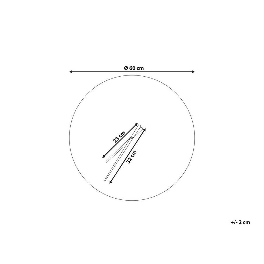 Beliani Wanduhr aus MDF-Platte Klassisch CABIC  