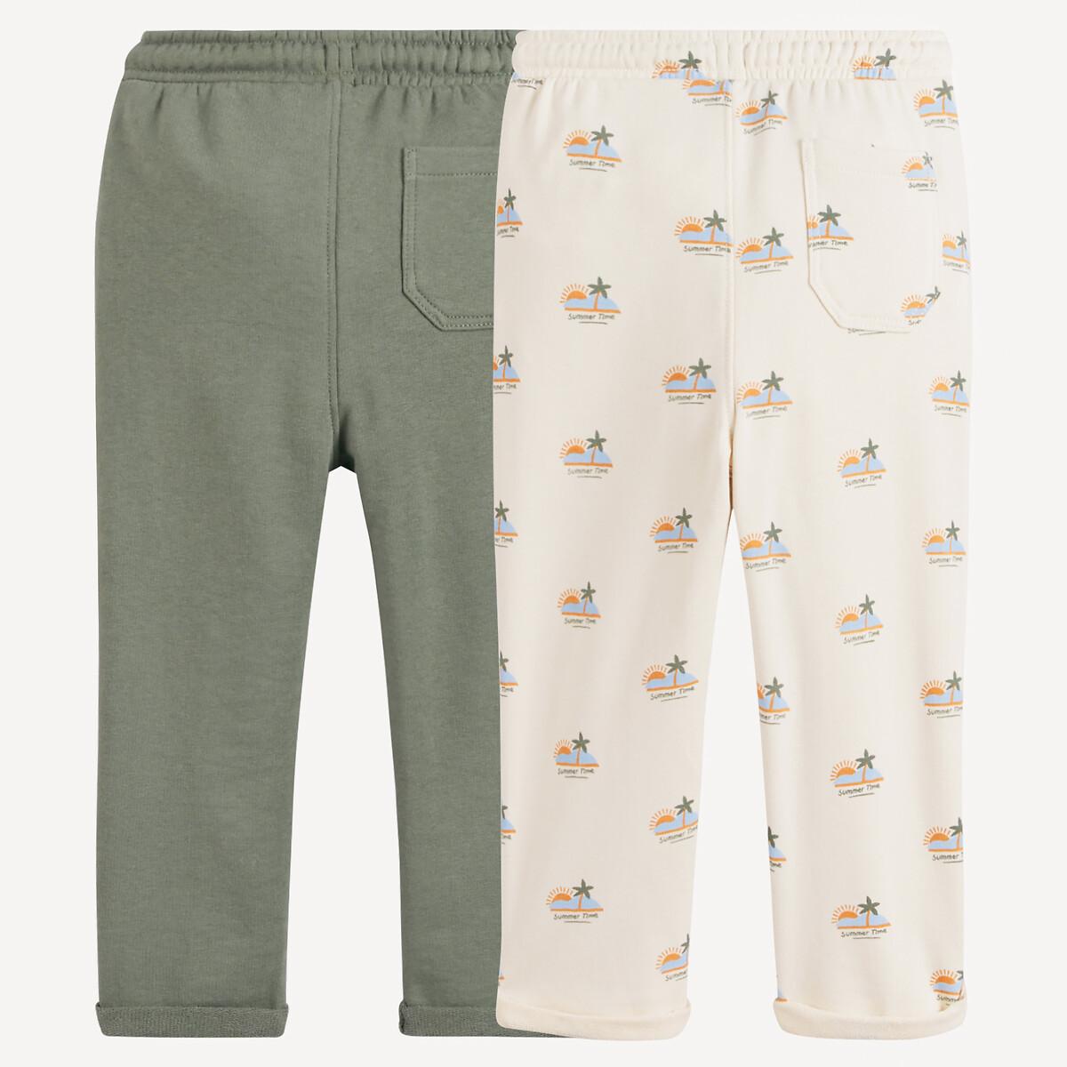 La Redoute Collections  2er-Set bedruckte Molton-Pluderhosen 