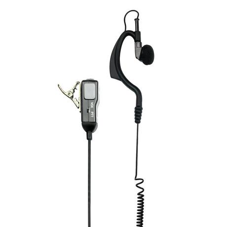 Midland  Midland MA21-SX Auricolare Cablato A clip Nero, Grigio 