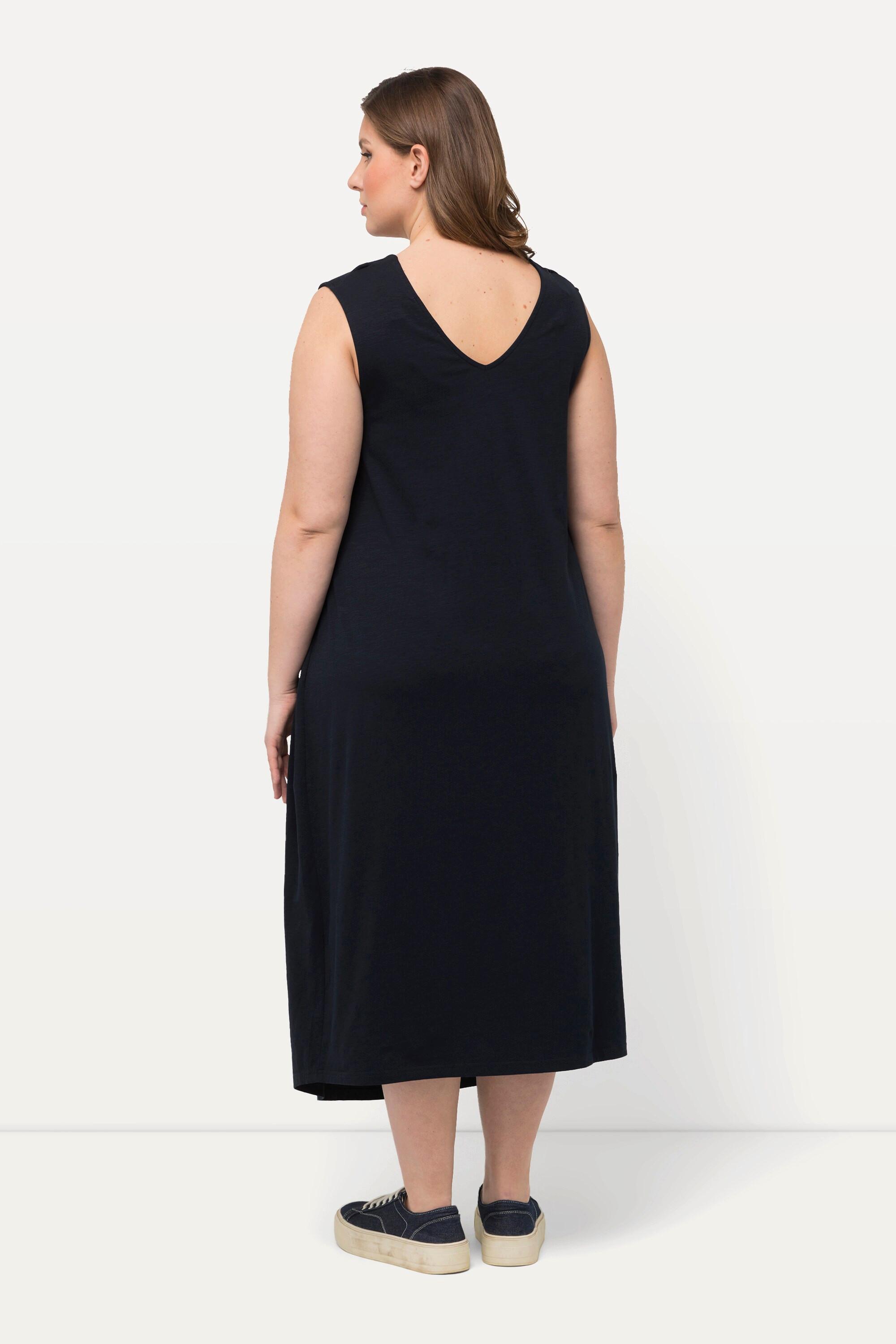 Ulla Popken Abito Bellieva Jersey smanicato effetto incrociato con funzione allattamento  