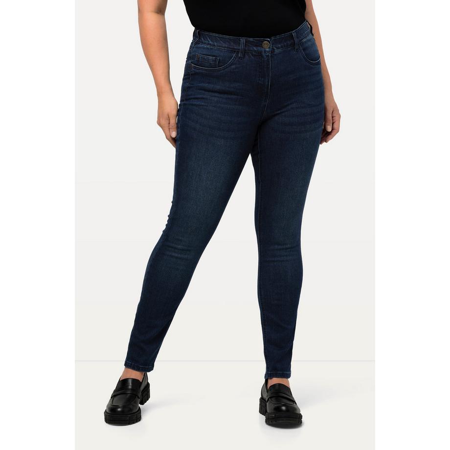 Ulla Popken Jean Sarah Skinny Taille Haute 5 Poches  