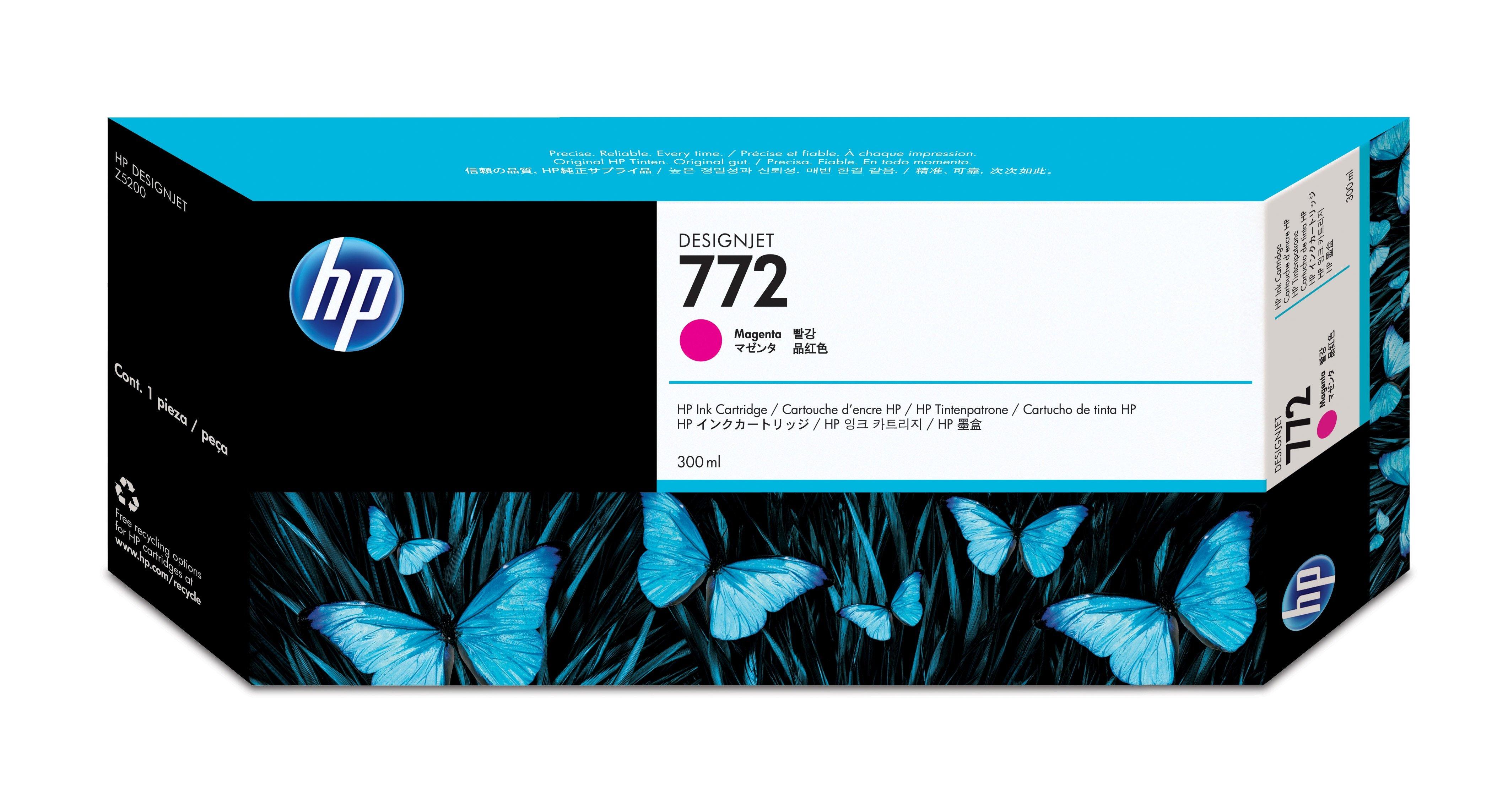 Hewlett-Packard  HP Tintenpatrone 772 magenta CN629A DesignJet Z5200 300ml 