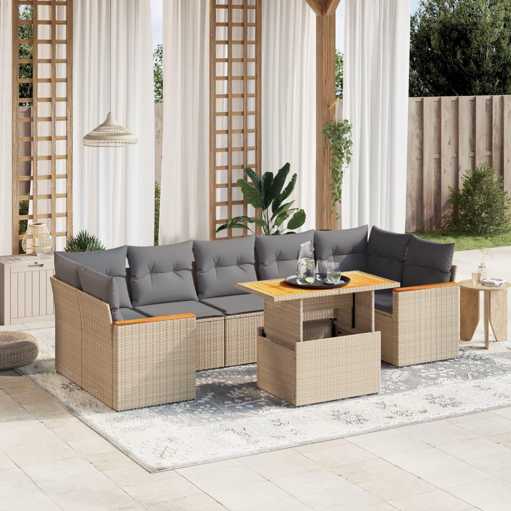 VidaXL Garten sofagarnitur poly-rattan  