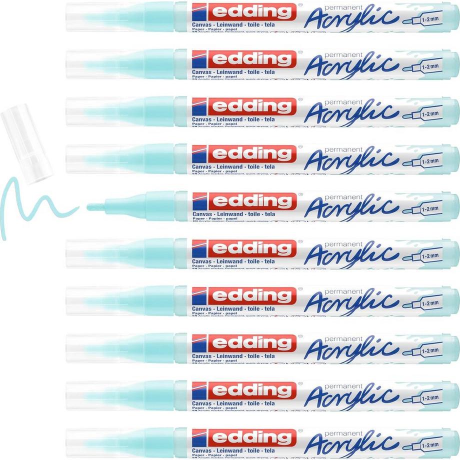Edding EDDING Acrylmarker 5300 1-2mm 5300-916 pastellblau sdm  