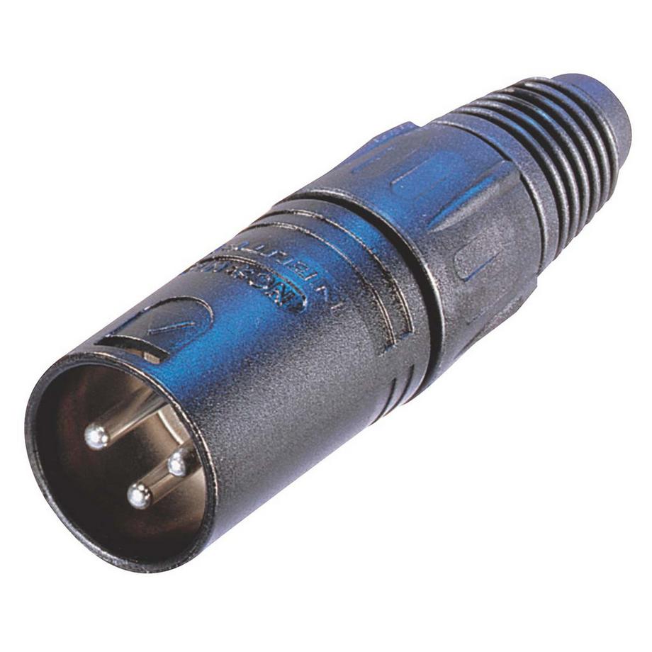 Nedis  3-poliger Kabelstecker mitem Metallgehäuse und Goldkontakten 