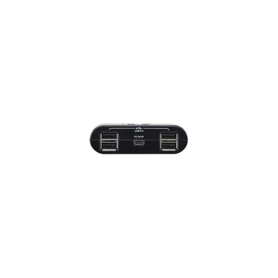 ATEN  USB 2.0-Peripheriegeräte-Switch mit 4 USB-Ports für 2 Computer 