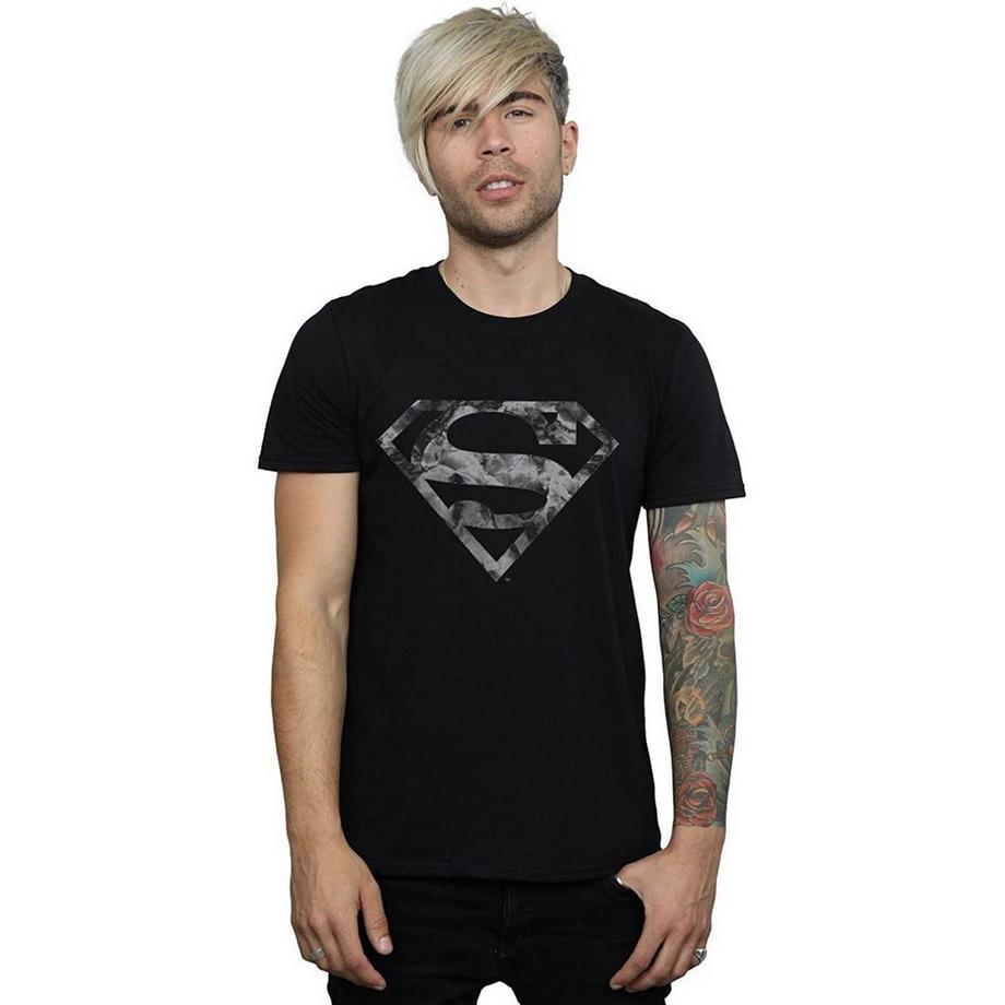 SUPERMAN Logo T-Shirt Marmorizzata  