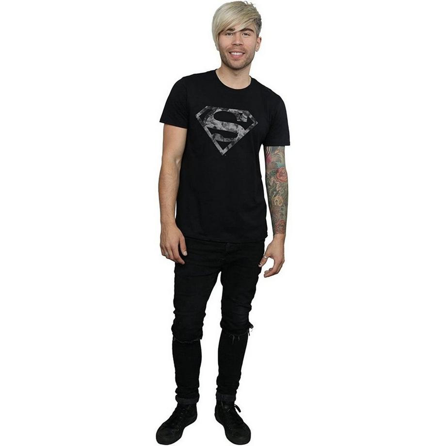 SUPERMAN Logo T-Shirt Marmorizzata  