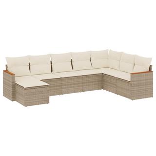 VidaXL set divano da giardino Polirattan  