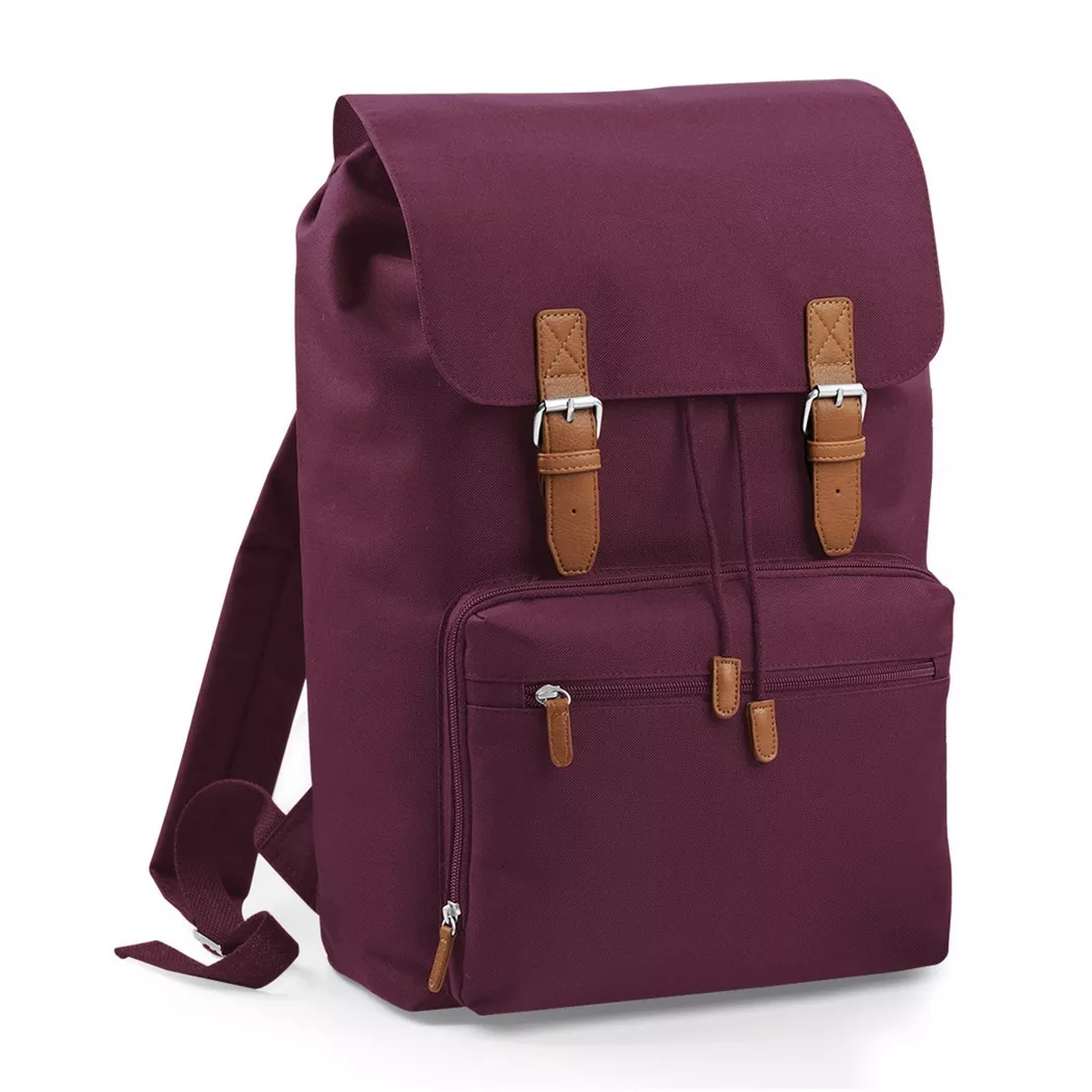 Bagbase - Heritage LaptopRucksack Rucksack, Laptops bis zu 17 Zoll (2 StückPackung), per donna, Borgogna, Größe Onesize