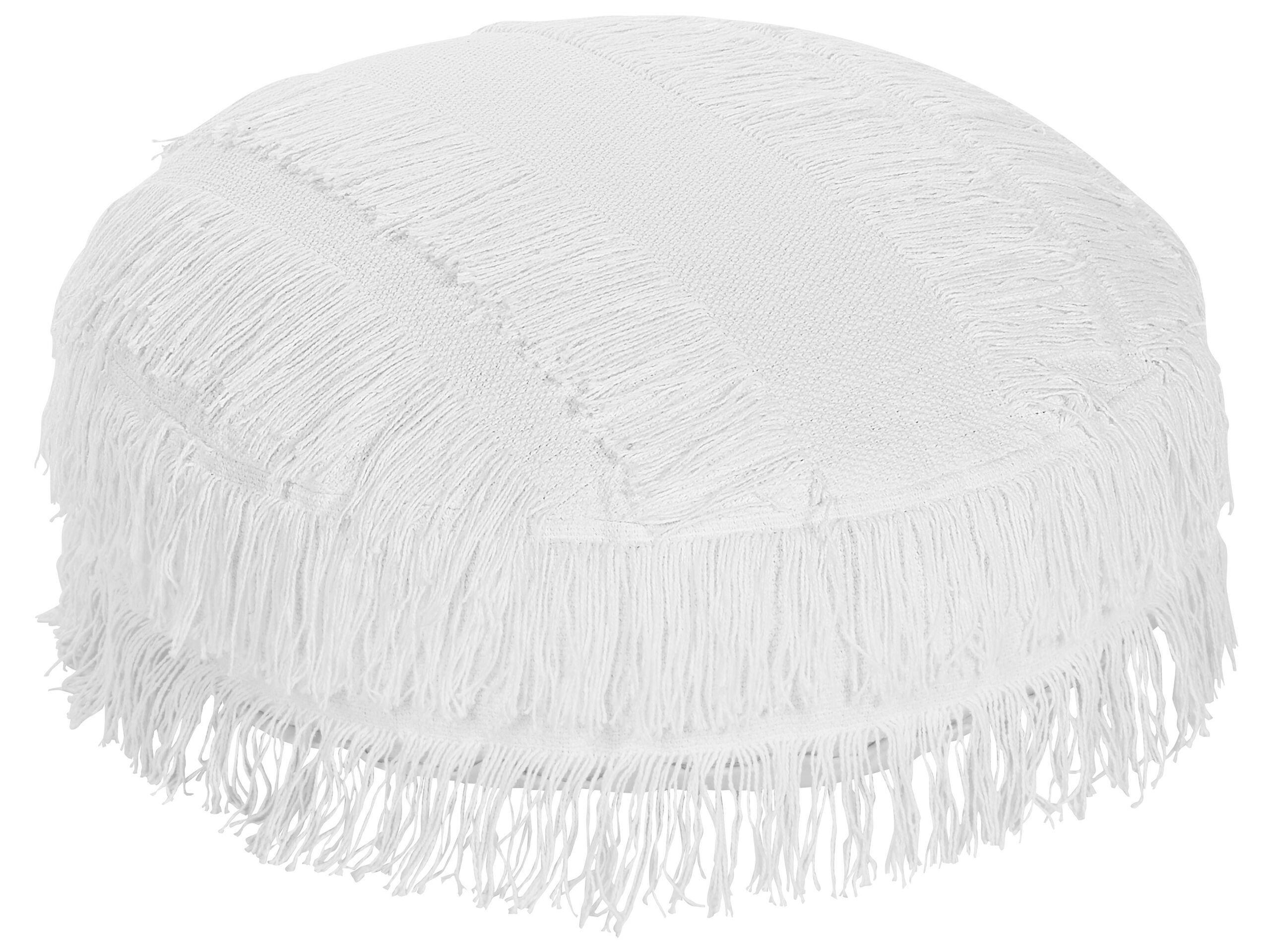 Beliani Pouf en Coton Scandinave OULAD  