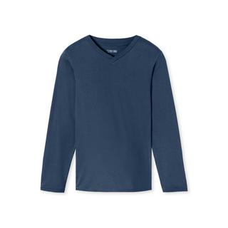 Schiesser Mix + Relax Langarm V-Ausschnitt Pyjamaoberteil  