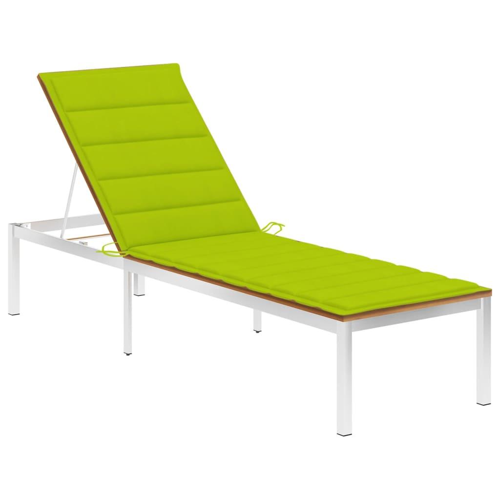 VidaXL Chaise longue bois d'acacia  