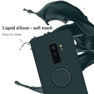 Cadorabo  Housse compatible avec Samsung Galaxy S9 PLUS - Coque de protection en silicone TPU flexible avec anneau 