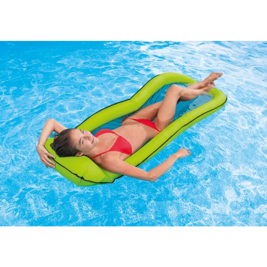 Intex  Matelas de plage avec maille pour rafraîchir vert 58836 INTEX 