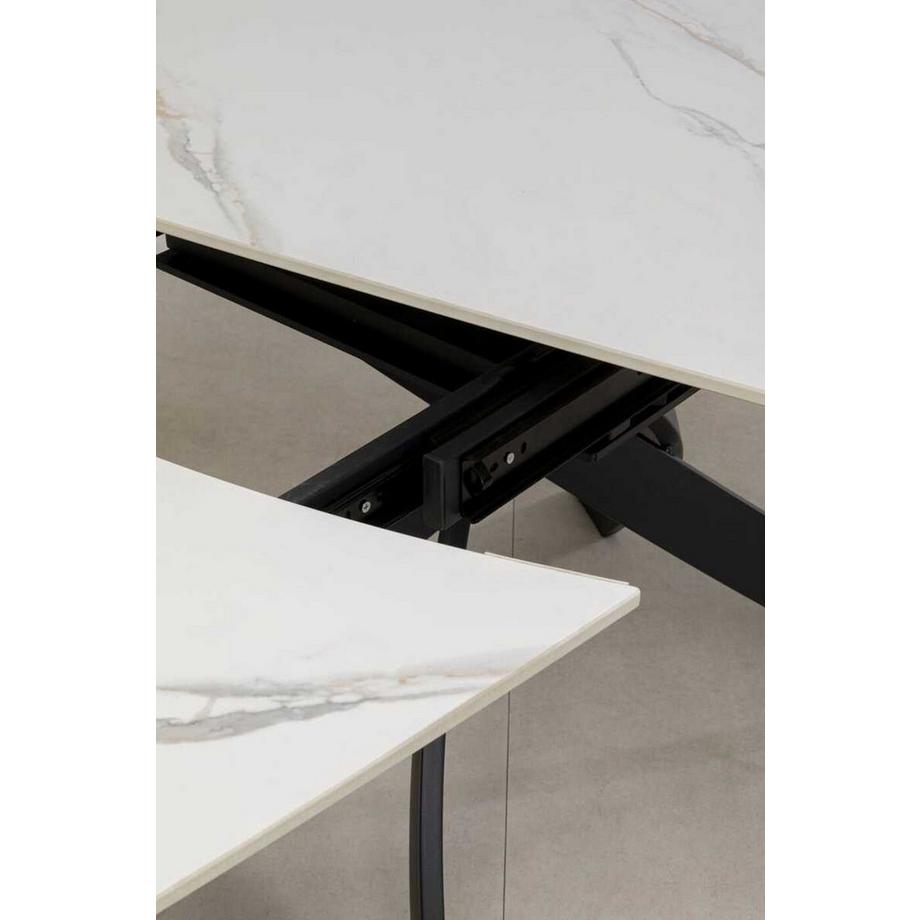 KARE Design Table à rallonges Twist Onyx 120-180x90  
