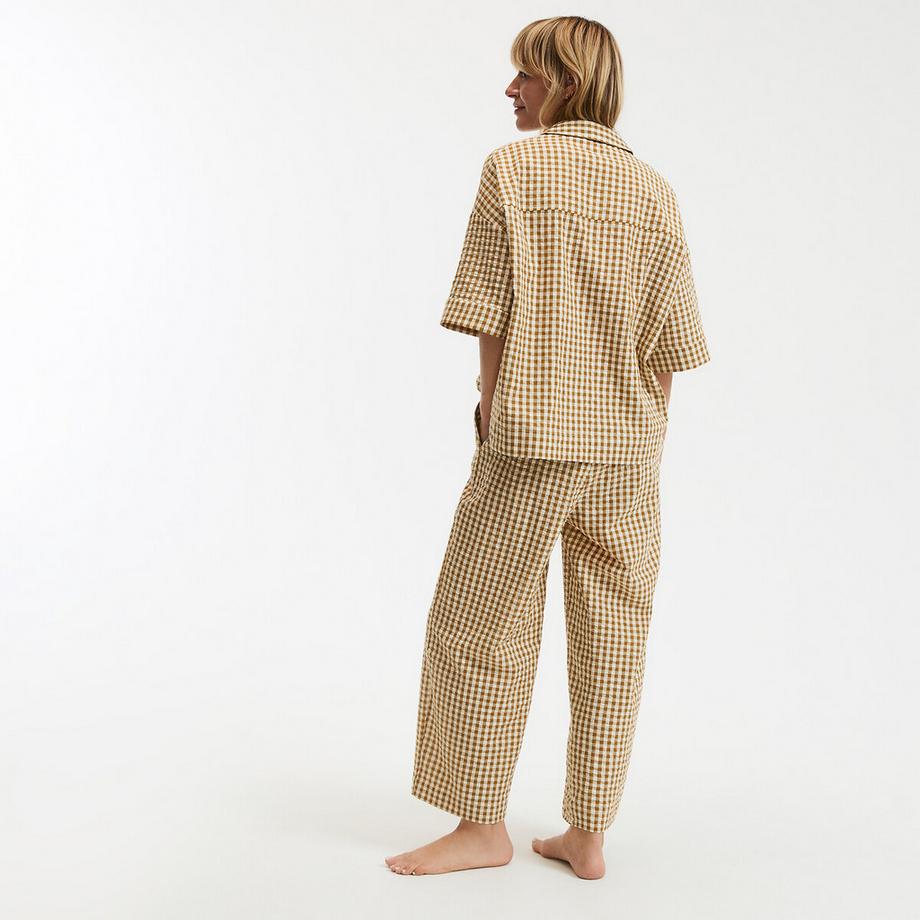 La Redoute Collections Pigiama a Quadri Seersucker  