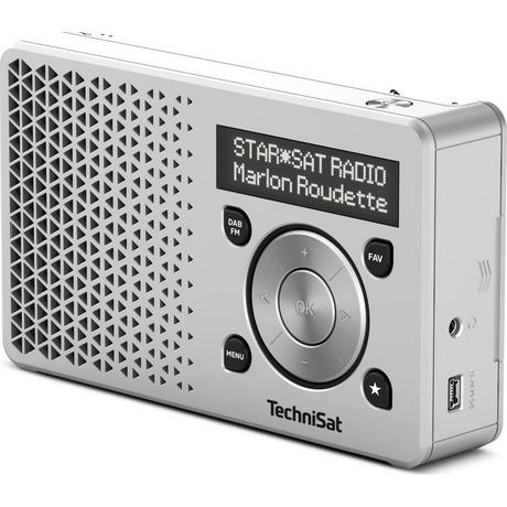 TechniSat  DAB+ Radio DigitRadio 1 Silber 