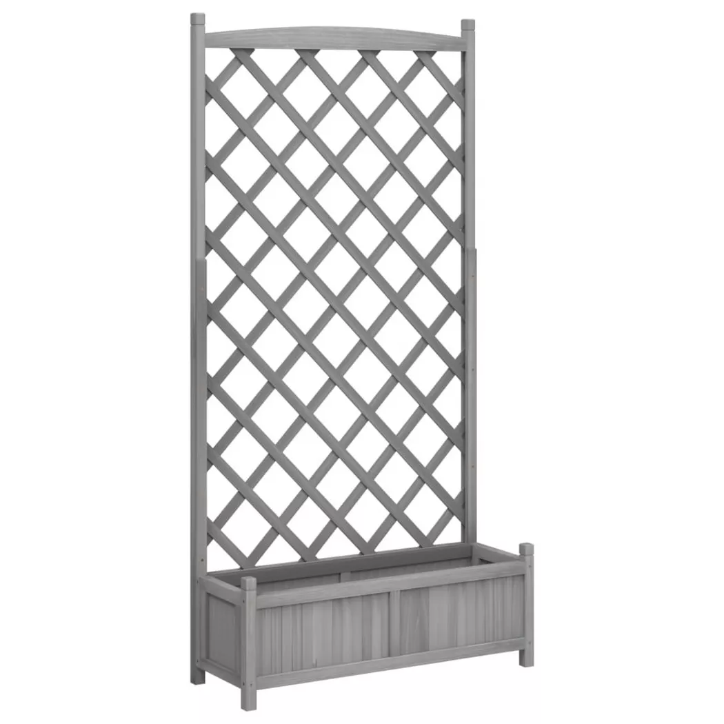 VidaXL - Jardinière bois, One Size, Gris