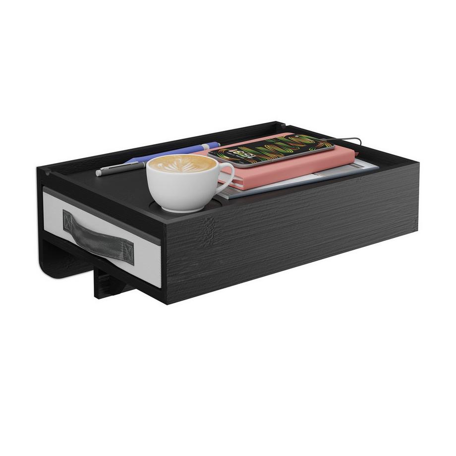 Ansteckbares Nachttischregal mit Schublade