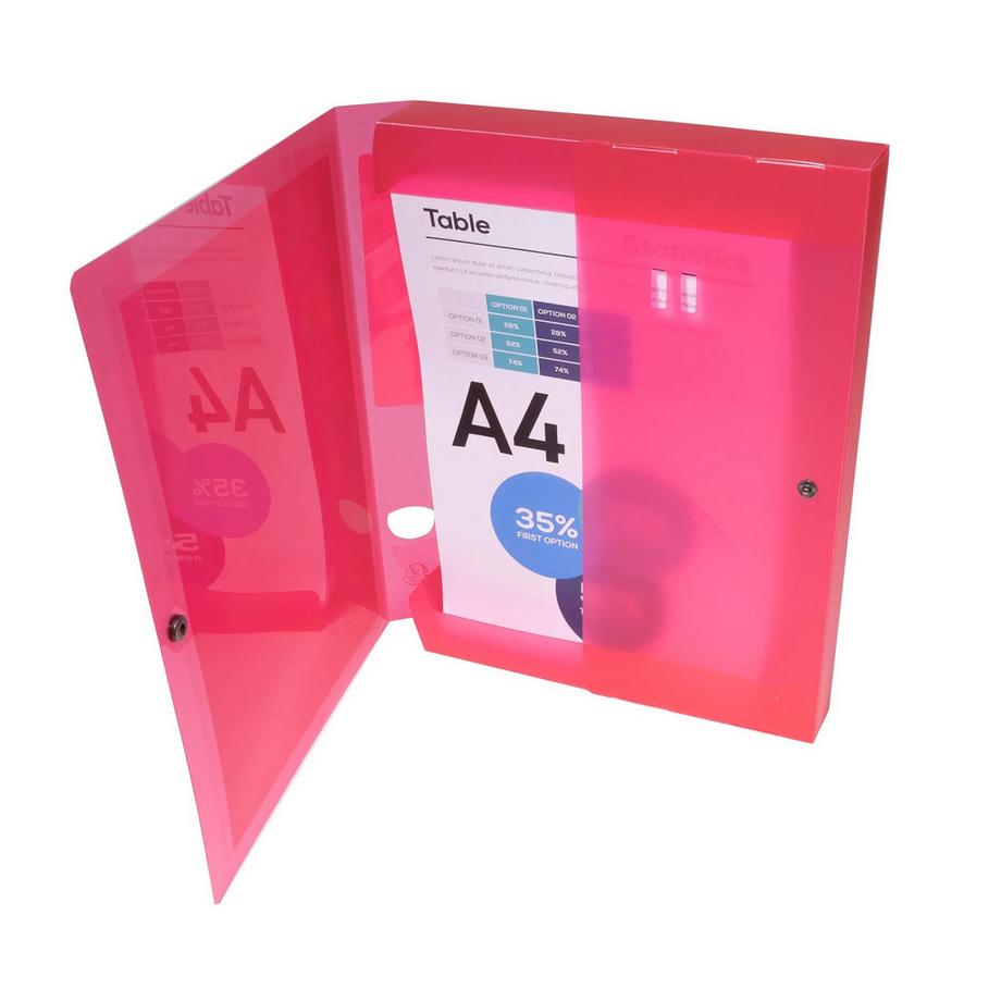 Exacompta Boite de classement à pression Dos 40mm polypropylène chromaline 7/10e Krea Cover - x 5  