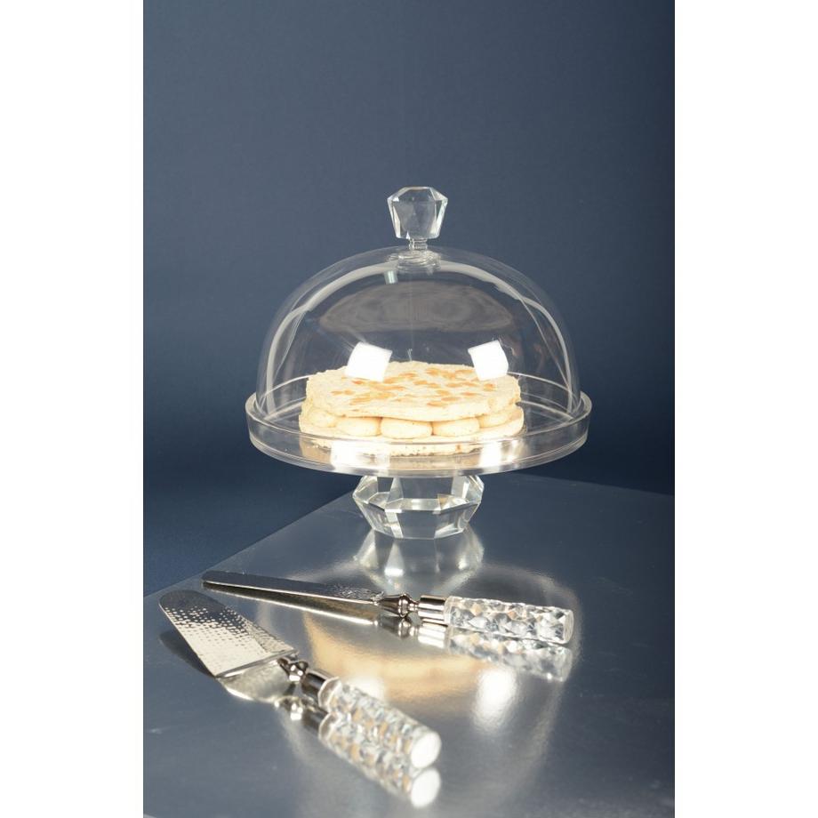 Aulica  GEHÄMMERTER SILBERNER KUCHENSCHIEBER UND -MESSER 