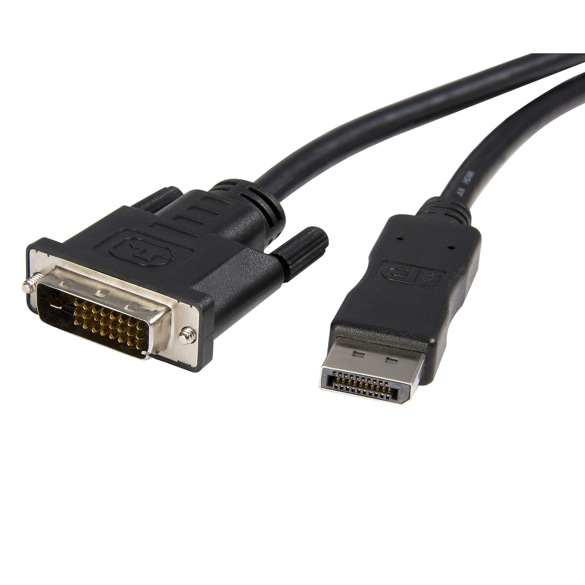 STARTECH.COM  StarTech.com 1,8m DisplayPort auf DVI Kabel - DisplayPort auf DVI Adapterkabel 1080p Video - DisplayPort zu DVI-D Kabel Single Link - DP zu DVI Monitor Kabel - DP 1.2 zu DVI Konverter 