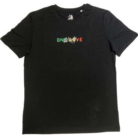 Bob Marley One Love T-Shirt Ricamata  