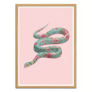 Wall Editions  Art-Poster - Floral Snake - Paul Fuentes - 50 x 70 cm 