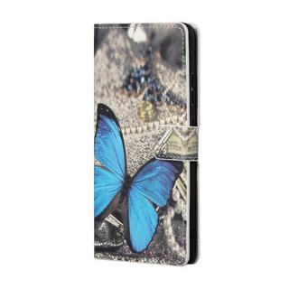 Cover-Discount  custodia Nokia 2.4 - Farfalla in pelle nera 