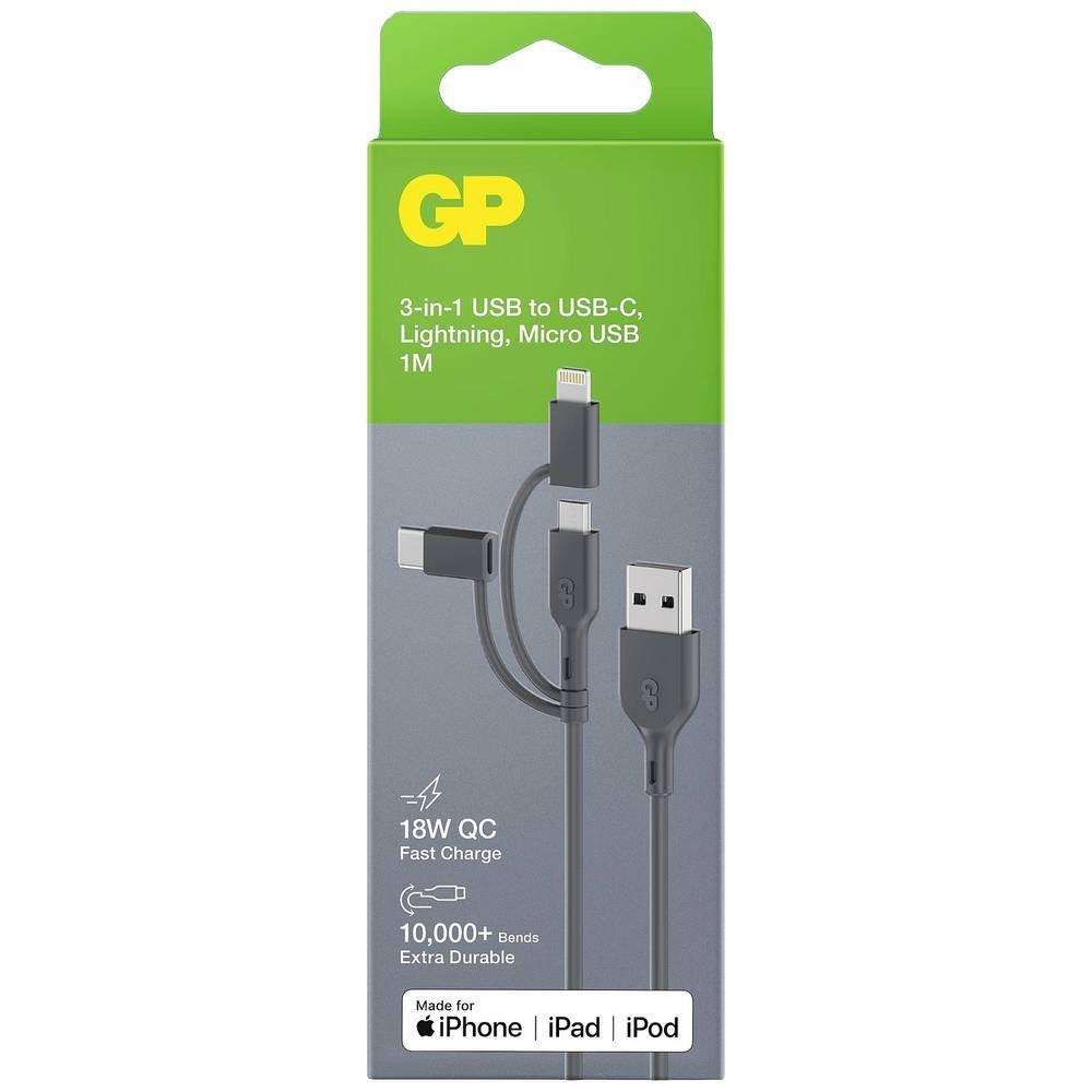GP Batteries  Câble de charge GP 3 en 1 160GPCY1N-C1 