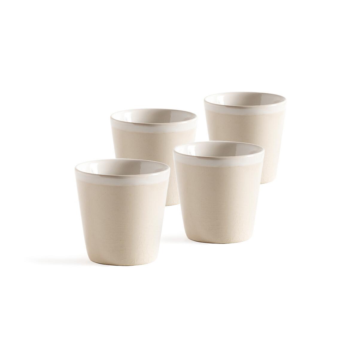 La Redoute Intérieurs Lot 4 tasses à café craquelées  