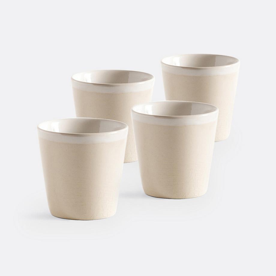 La Redoute Intérieurs Lot 4 tasses à café craquelées  