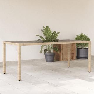 VidaXL Table de jardin rotin synthétique  