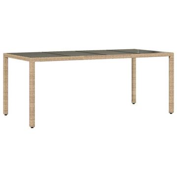 Table de jardin rotin synthétique