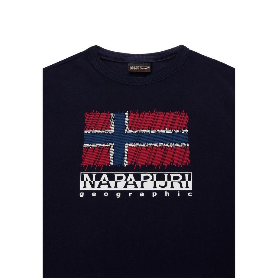 NAPAPIJRI  Adige Maglietta Bandiera Girocollo 