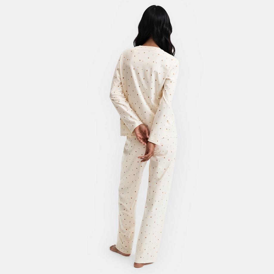 La Redoute Collections Pyjama imprimé coeurs en jersey  