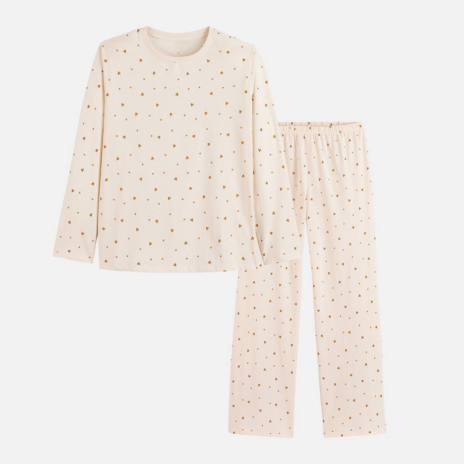 La Redoute Collections Pyjama imprimé coeurs en jersey  