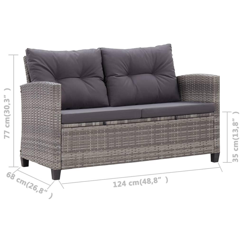 VidaXL Gartensofa poly-rattan  