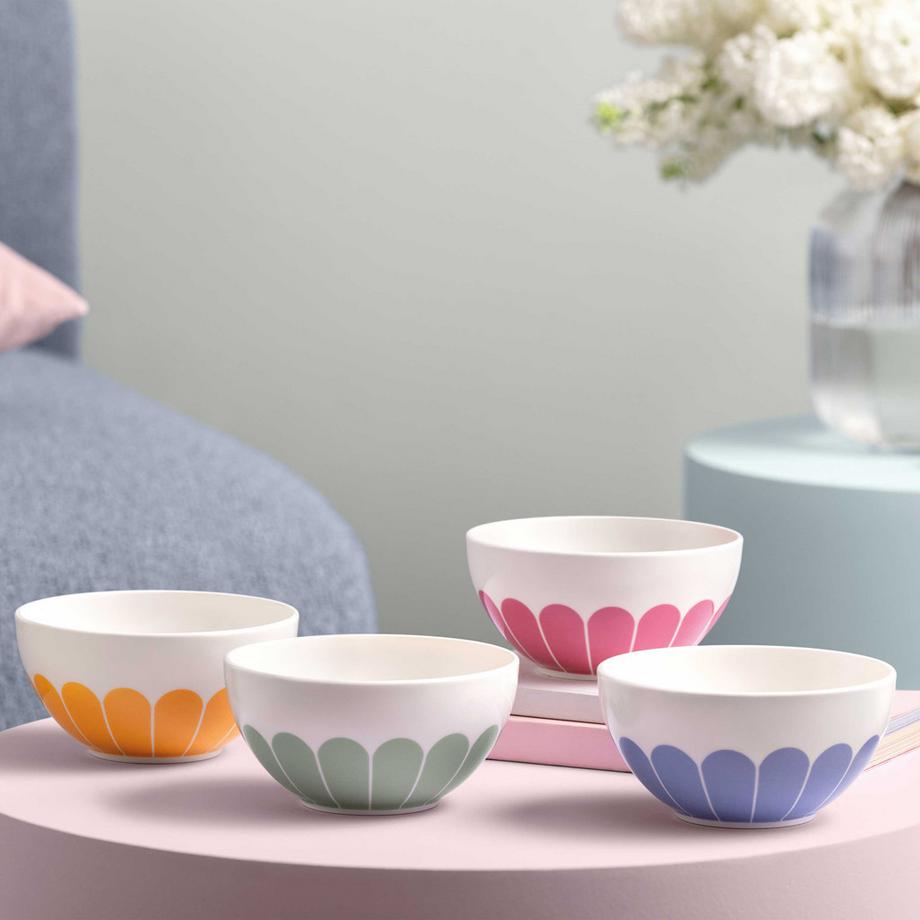 Villeroy & Boch Bol à céréales, 4 pcs Fleur couleur  