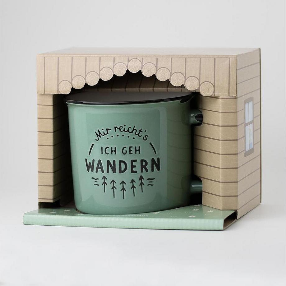 Grafik Werkstatt Atelier graphique Tasse vintage Bergglück, Jen ai assez  